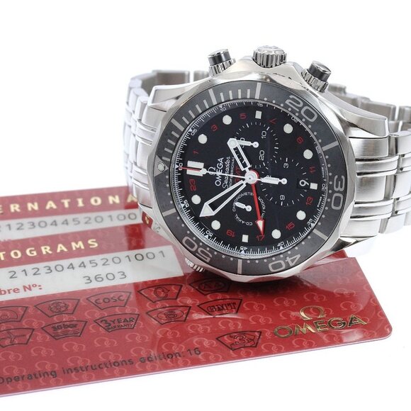 OMEGA Seamaster Diver 300M 212.30.44.52.01.001 GMT Automatic Men's Watch_894922 - Picture 2 of 7